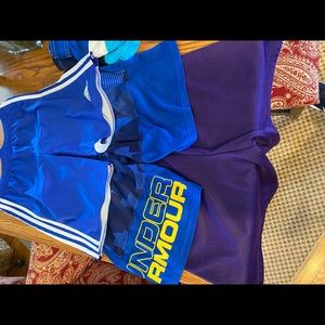 3 pairs of boys shorts... Adidas and Under Armour!